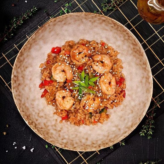 Тяхан с морепродуктами